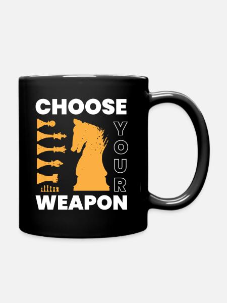 Échecs, joueur d’échecs, amateur d’échecs - Mug uni - noir