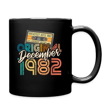 Vintage December 1982 Unique Limited Edition - Full Colour Mug - black - Right