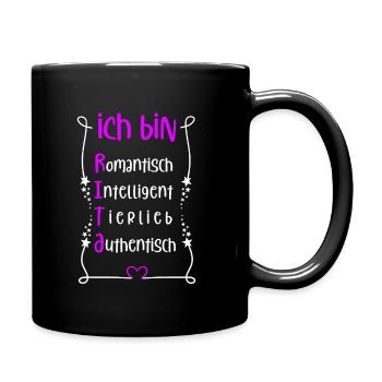 Für den besten Menschen - Ich bin Rita - Tasse einfarbig - Schwarz - Rechts