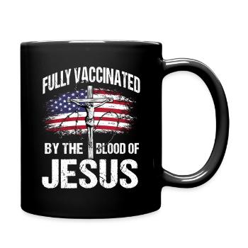 Vacciné avec le sang de Dieu - Mug uni - noir - Droite