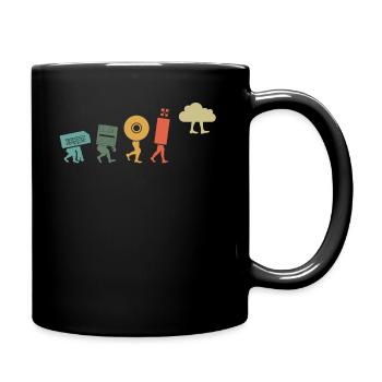 Cloud Computing, Programmer Nerd - Full Colour Mug - black - Right