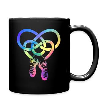 Irish tap dance - Full Colour Mug - black - Right