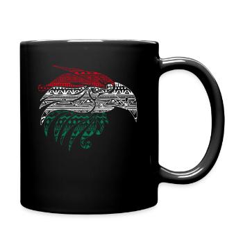Mexican Eagle Aztec style, - Full Colour Mug - black - Right