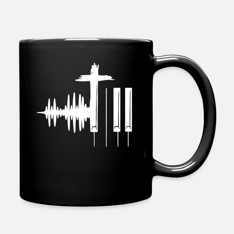 Pianiste chrétien, Jesus Music - Mug uni - noir