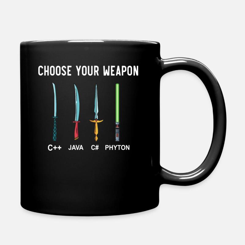 PHYTON PROGRAMMER-Programmiercodierer-Codierung - Tasse einfarbig - Schwarz