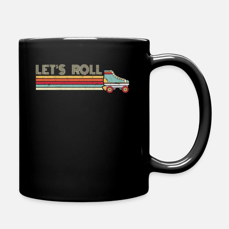 Rollschuhlaufen, Skaten, Skater - Tasse einfarbig - Schwarz