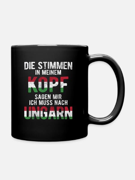 Ungarn Flagge - Tasse einfarbig - Schwarz