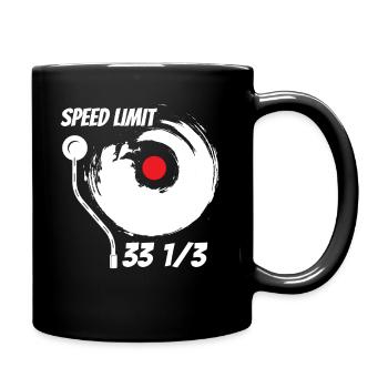 Vinyl Zeichnet Audiophile Musik - Tasse einfarbig - Schwarz - Rechts