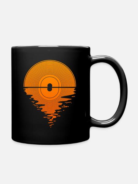 Vinyl Sunset Vinyl Record LP Audiophile - Mug uni - noir