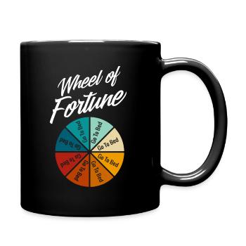 Wheel of Fortune, Go to Bed - Full Colour Mug - black - Right