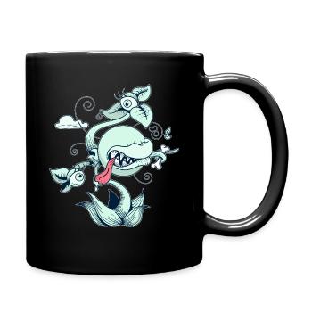 Plante folle - Mug uni - noir - Droite
