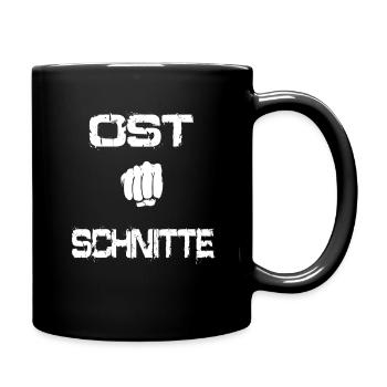 Ostdeutsch Osten Ossi Cooler Spruch Frauen - Tasse einfarbig - Schwarz - Rechts