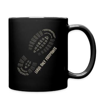 Ne laissez que des empreintes de pas, amoureux de la nature - Mug uni - noir - Droite