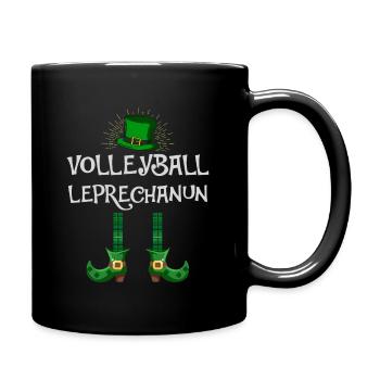Volleyball St.Patricks Day Drôle - Mug uni - noir - Droite