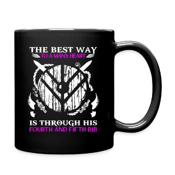 Viking Shieldmaids, Vikings, Shield Maiden - Full Colour Mug - black - Right