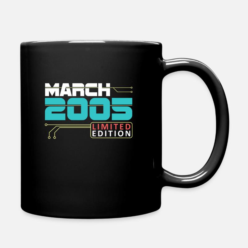 Mars 2005 - Anniversaire en mars - Mug uni - noir