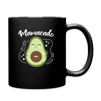 Mamacado Mutter Avocado - Tasse einfarbig - Schwarz - Rechts