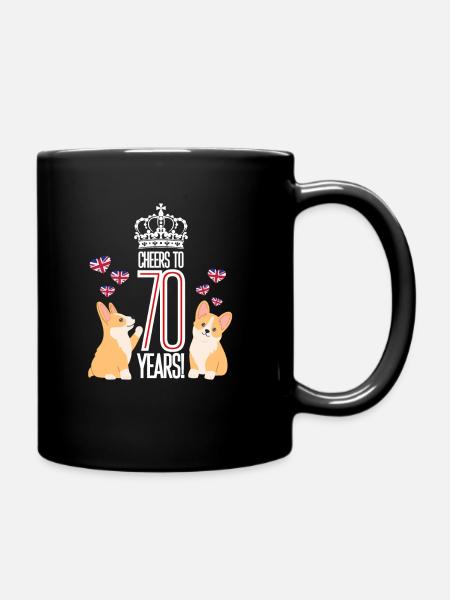 Reine 70e anniversaire du trône 2022 70 ans platine - Mug uni - noir
