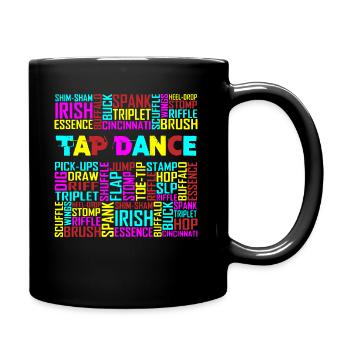 Tap Dance, Tapeur, Irish Dance - Full Colour Mug - black - Right