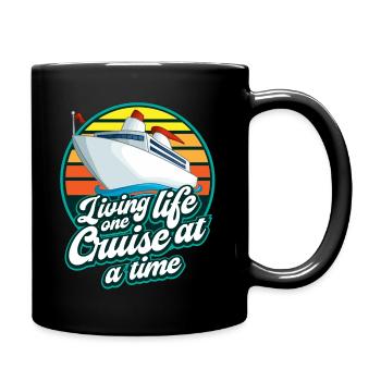 Kreuzfahrt, Schiffe, Urlaub Auf Einem Schiff - Tasse einfarbig - Schwarz - Rechts