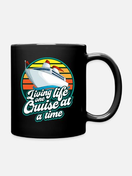 Kreuzfahrt, Schiffe, Urlaub Auf Einem Schiff - Tasse einfarbig - Schwarz