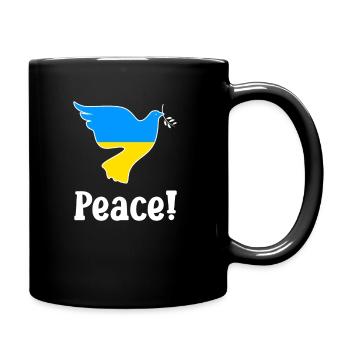 Ukraine - Tasse einfarbig - Schwarz - Rechts