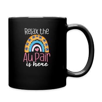Au Pair Relax Das Au Pair ist da - Tasse einfarbig - Schwarz - Rechts