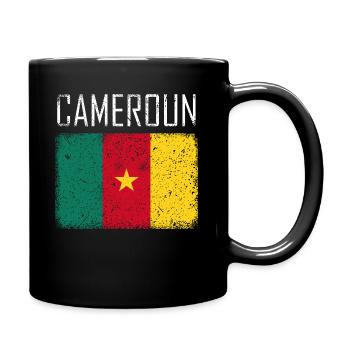 Kamerun - Tasse einfarbig - Schwarz - Rechts