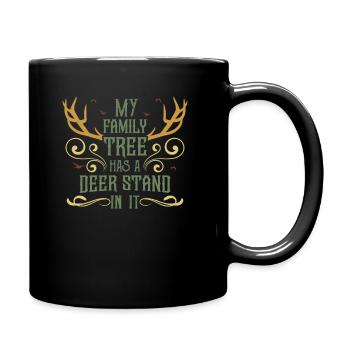 My Family Tree Has A Deer Stand In It Hunting Gift - Mug uni - noir - Droite