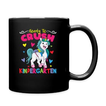 Ready To Crush Kindergarten Pre-K School Unicorn - Mug uni - noir - Droite