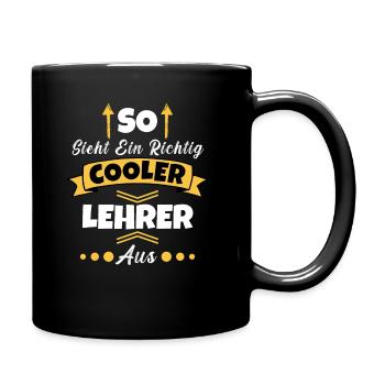 So Sieht Ein Richtig Cooler Hausmeister aus - Tasse einfarbig - Schwarz - Rechts