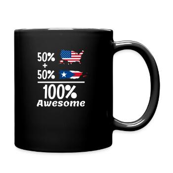 Portoricain traditionnel 50 America Rico 100 - Mug uni - noir - Droite