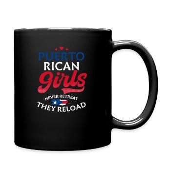 Les filles portoricaines traditionnelles ne se retirent jamais - Mug uni - noir - Droite