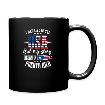 L’histoire traditionnelle portoricaine en direct aux États-Unis a commencé - Mug uni - noir - Droite
