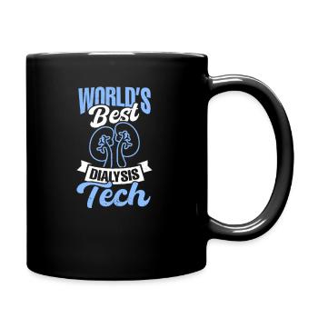 Dialysis Tech Worlds Best Dialysis Tech - Full Colour Mug - black - Right