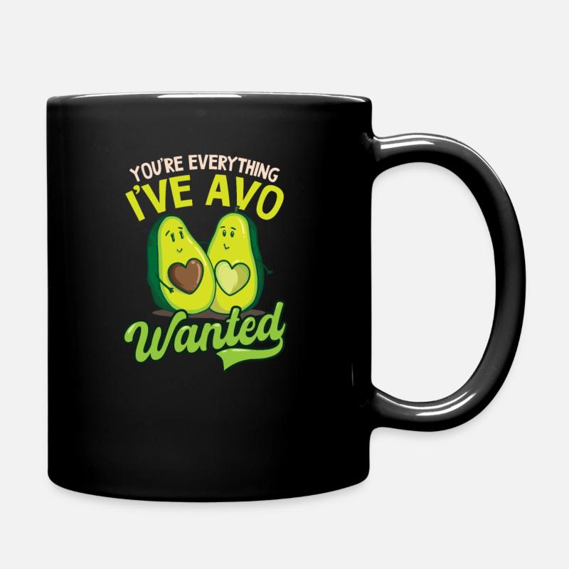 Avocado Du bist alles, was ich Avo wollte - Tasse einfarbig - Schwarz