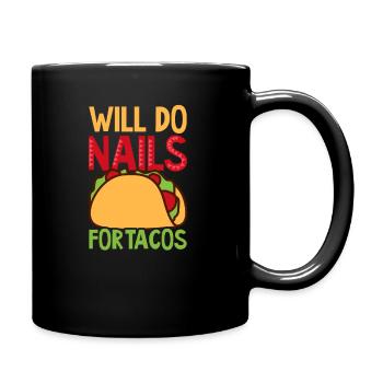 Nail Tech fera des ongles pour tacos Cinco De Mayo - Mug uni - noir - Droite