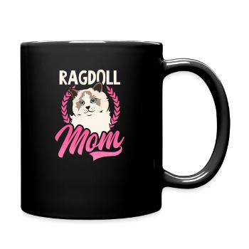 Ragdoll Katze Ragdoll Mama - Tasse einfarbig - Schwarz - Rechts