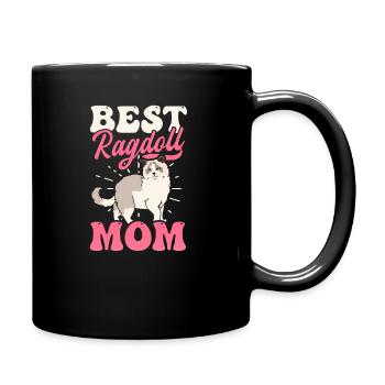 Ragdoll Cat Beste Ragdoll Mom - Tasse einfarbig - Schwarz - Rechts