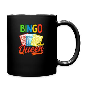 Bingo Queen Lucky Crown Queen - Full Colour Mug - black - Right