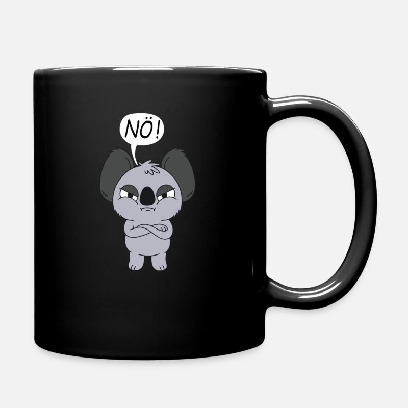 Statement Koala Nö Lustiger Koalabär Spruch Nein - Tasse einfarbig - Schwarz
