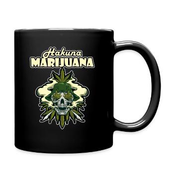 Hakuna Marijuana Funny Weed Smoking Pothead THC - Tasse einfarbig - Schwarz - Rechts