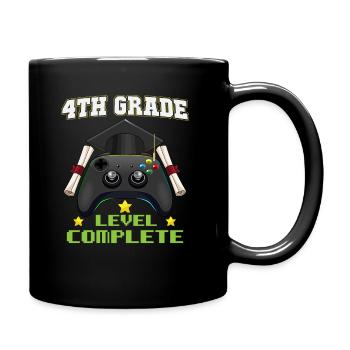 4th Grade Level Complete Elemenatary Graduation - Tasse einfarbig - Schwarz - Rechts