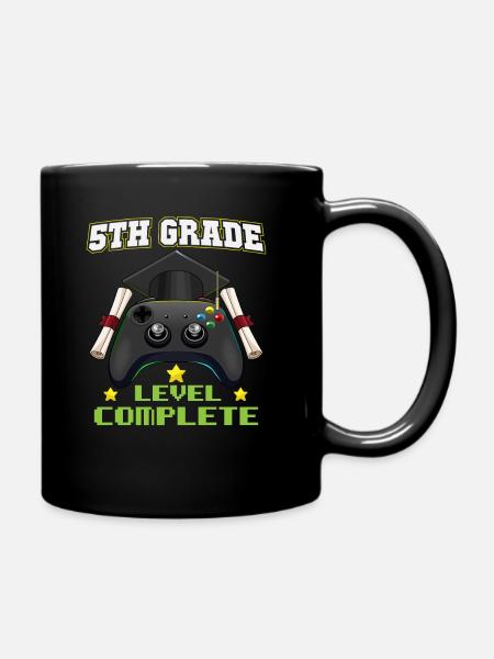 5th Grade Level Complete Middle School Graduation - Tasse einfarbig - Schwarz