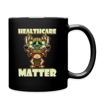 Healthcare Matters Cannabis Lover THC Medical Weed - Tasse einfarbig - Schwarz - Rechts