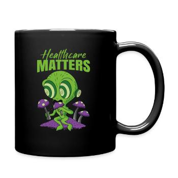 Healthcare Matters Cannabis Lover THC Mauvaise herbe médicale - Mug uni - noir - Droite