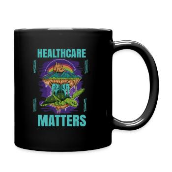 Healthcare Matters Cannabis Lover THC Mauvaise herbe médicale - Mug uni - noir - Droite