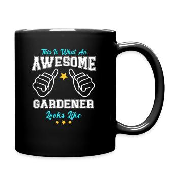 This Is What An Awesome Gardener Looks Like - Full Colour Mug - black - Right