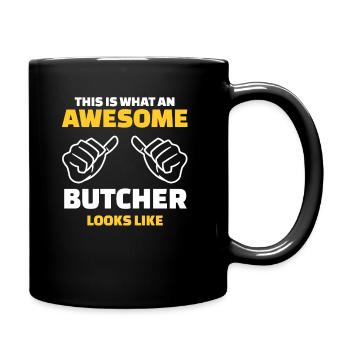 This Is What An Awesome Butcher Looks Like - Full Colour Mug - black - Right