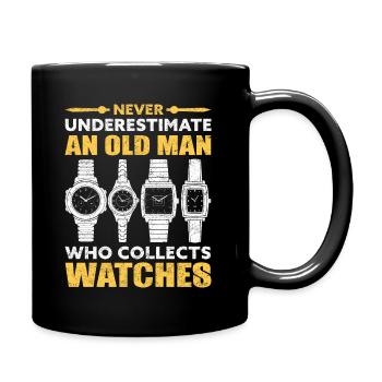 Collection de montres Grand-père Time Watch - Mug uni - noir - Droite